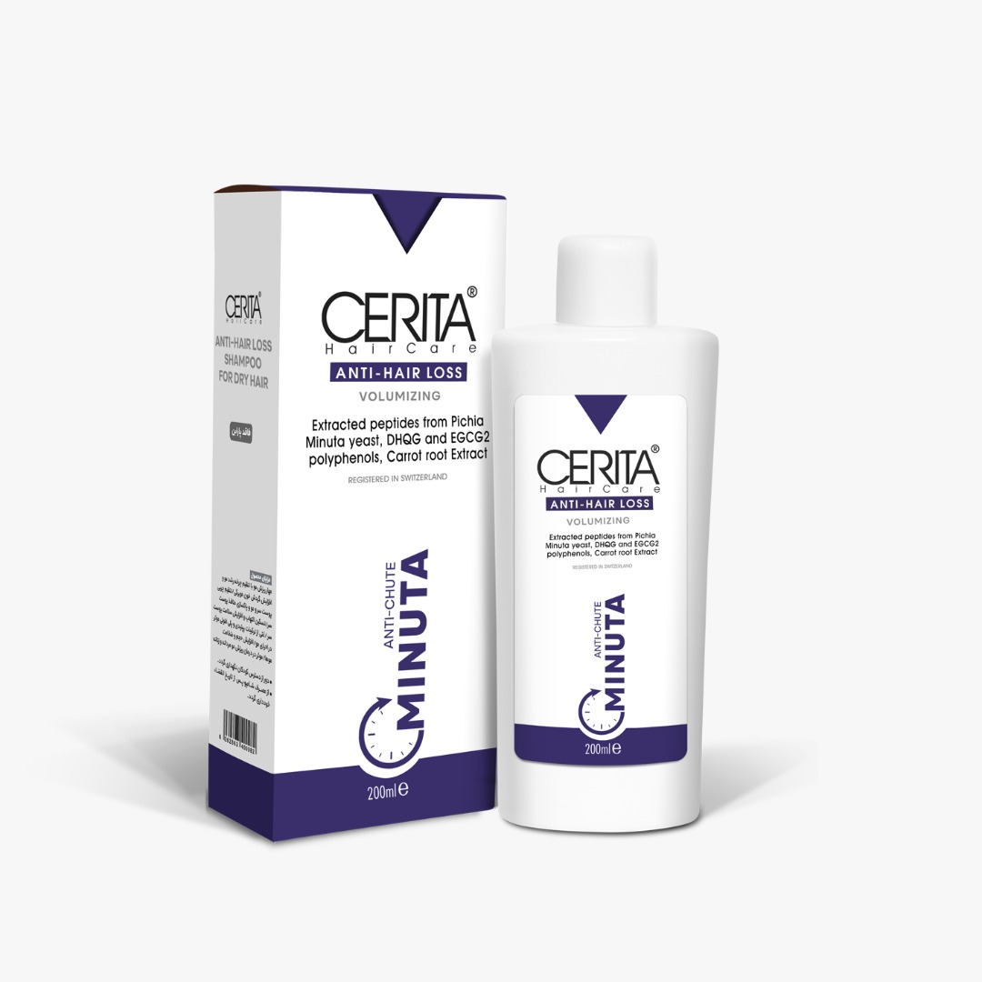شامپو موهای خشک دارای ریزش مینوتا سریتا Minuta Anti Hair Loss Shampoo For Dry Hair