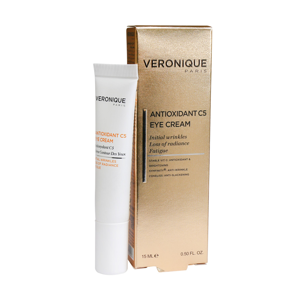 کرم دور چشم ویتامین C ورونیک ANTIOXIDANT C5 EYE CREAM VERONIQUE