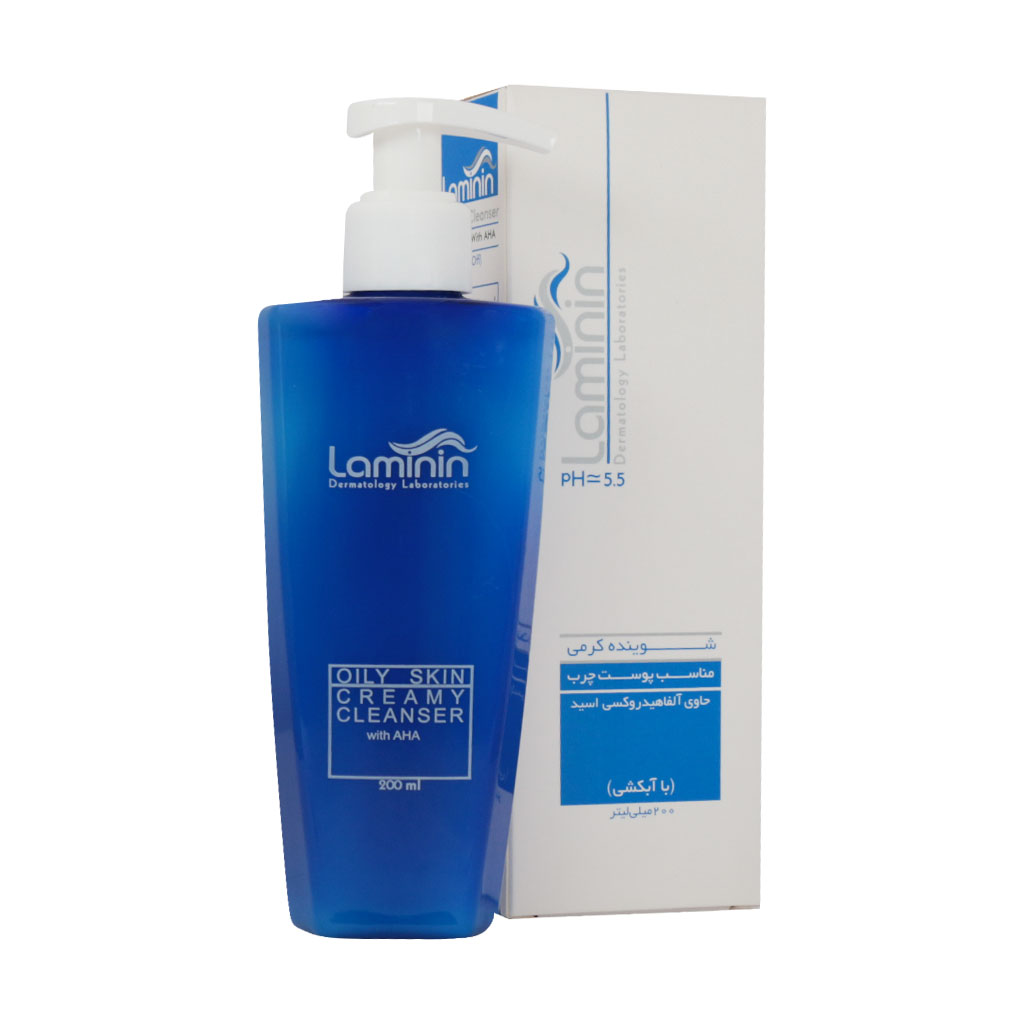 کرم ژل پاک کننده مناسب پوست چرب و آکنه ای لامینین LAMININ LIQUID SYNDET FOR OILY & ACNE PRONE SKIN