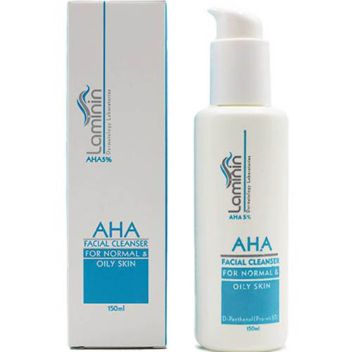 ژل شستشوی صورت 5 AHA درصد لامینین LAMININ AHA CLEANSING FACE GEL