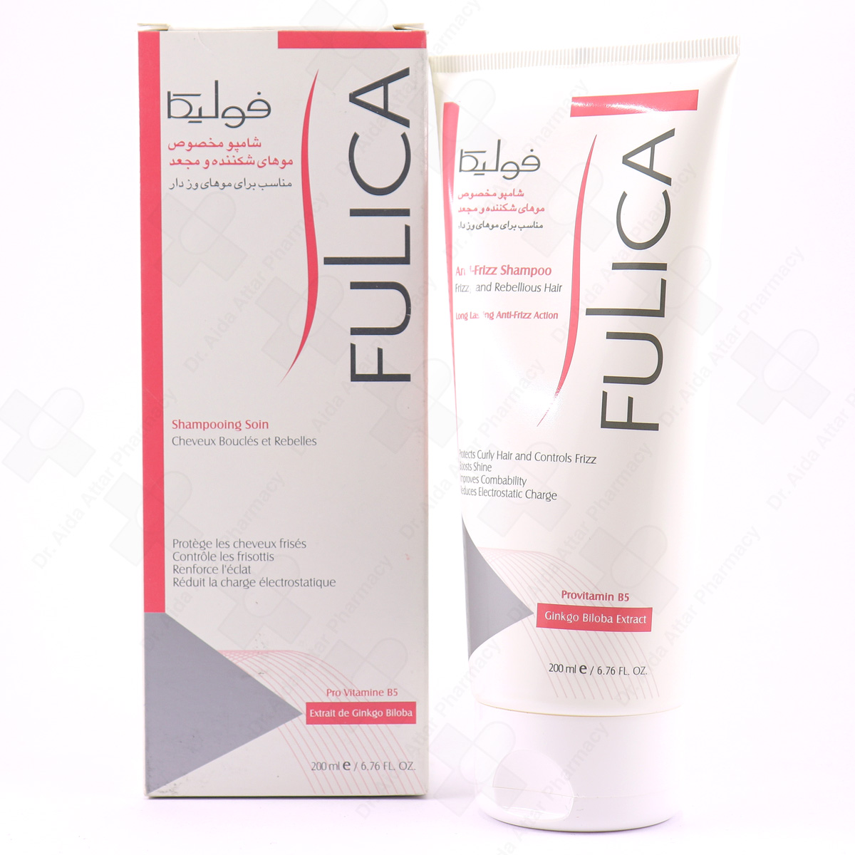 شامپو ضد وز مناسب موهای شکننده و مجعد فولیکا FULICA ANTI FRIZZ SHAMPOO
