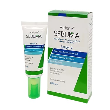 ژل لایه بردار حاوی 2%اسید سالسیلیک سبوما SEBUMA SALICYL 2 ARDENE