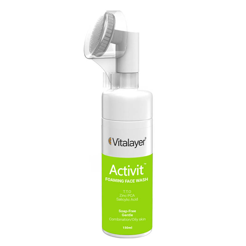 فوم شستشو صورت ویتالیر پوست چرب اکتی ویت ACTIVIT FOAMING FACE WASH VITALYER