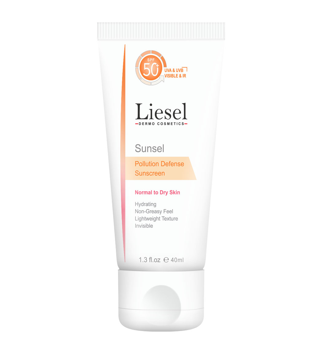 کرم ضد آفتاب مناسب پوست نرمال تا خشک لایسل SUNSCREE SPF50 NORMAL TO DRY SKIN LIESEL