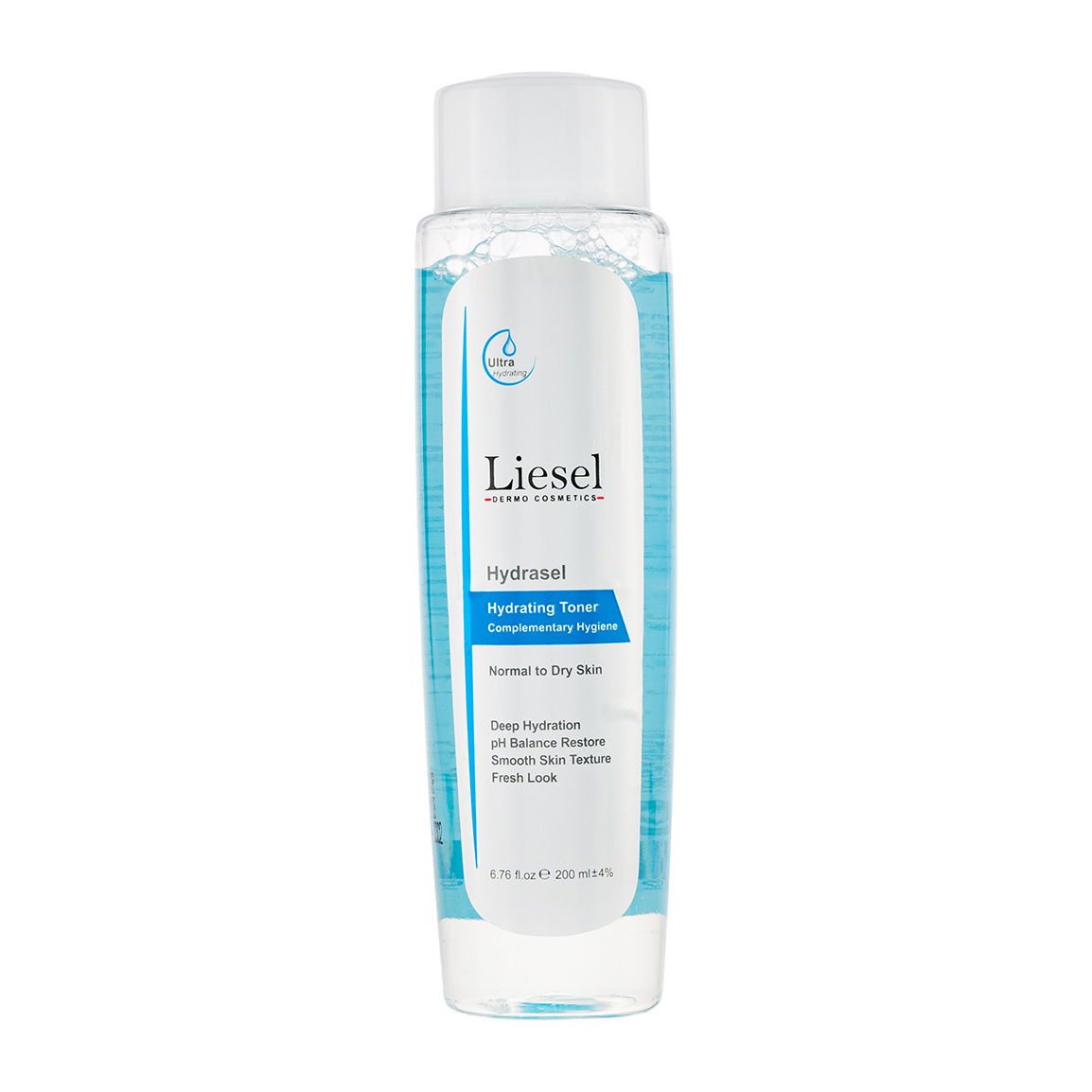 تونر هیدراسل لایسل مناسب پوست خشک 200 میل LIESEL HYDRASEL TONER FOR NORMAL TO DRY SKIN