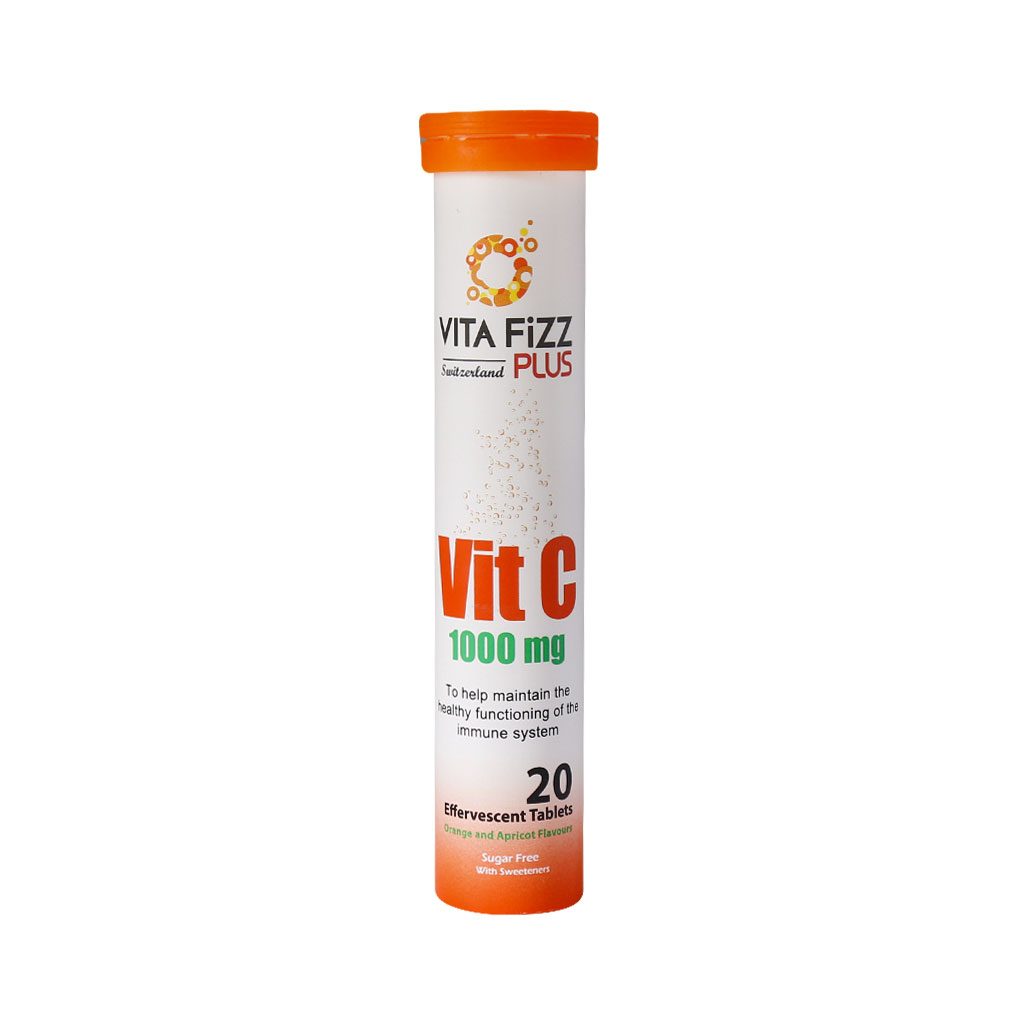 قرص جوشان ویتامین ث 1000 میلی گرمی ویتافیز پلاس Vita Fizz Plus Vitamin C 1000 mg