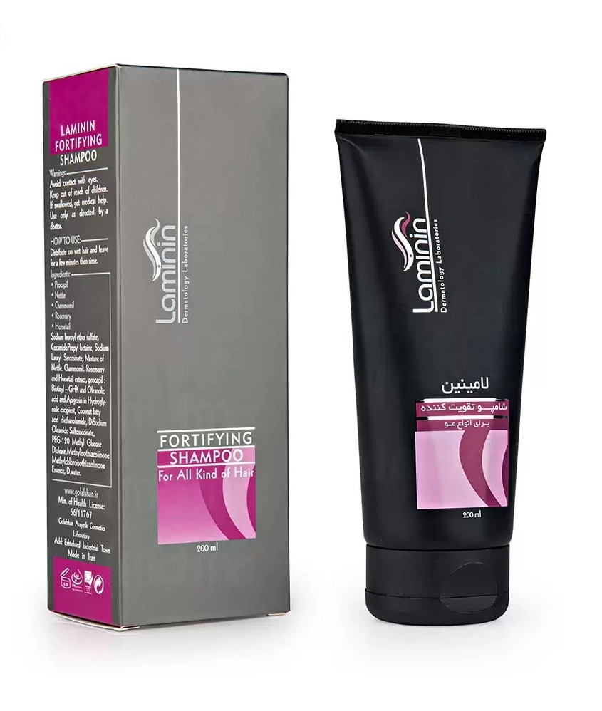 شامپو تقویت کننده برای انواع مو لامنین FORTIFYING SHAMPOO LAMININ
