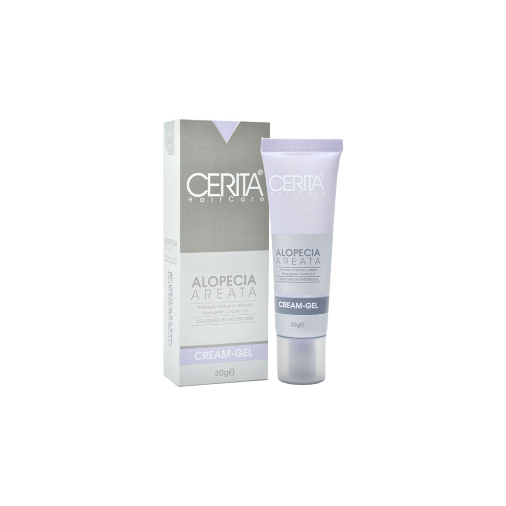 کرم ژل مناسب موهای دارای ریزش سکه ای سریتا Alopecia Areata Cream Gel