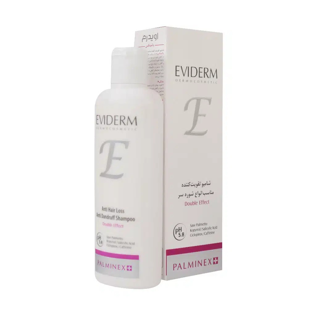 شامپو تقویت کننده ضد شوره پالمینکس پلاس اویدرم Palminex Double Effect Booster Shampoo
