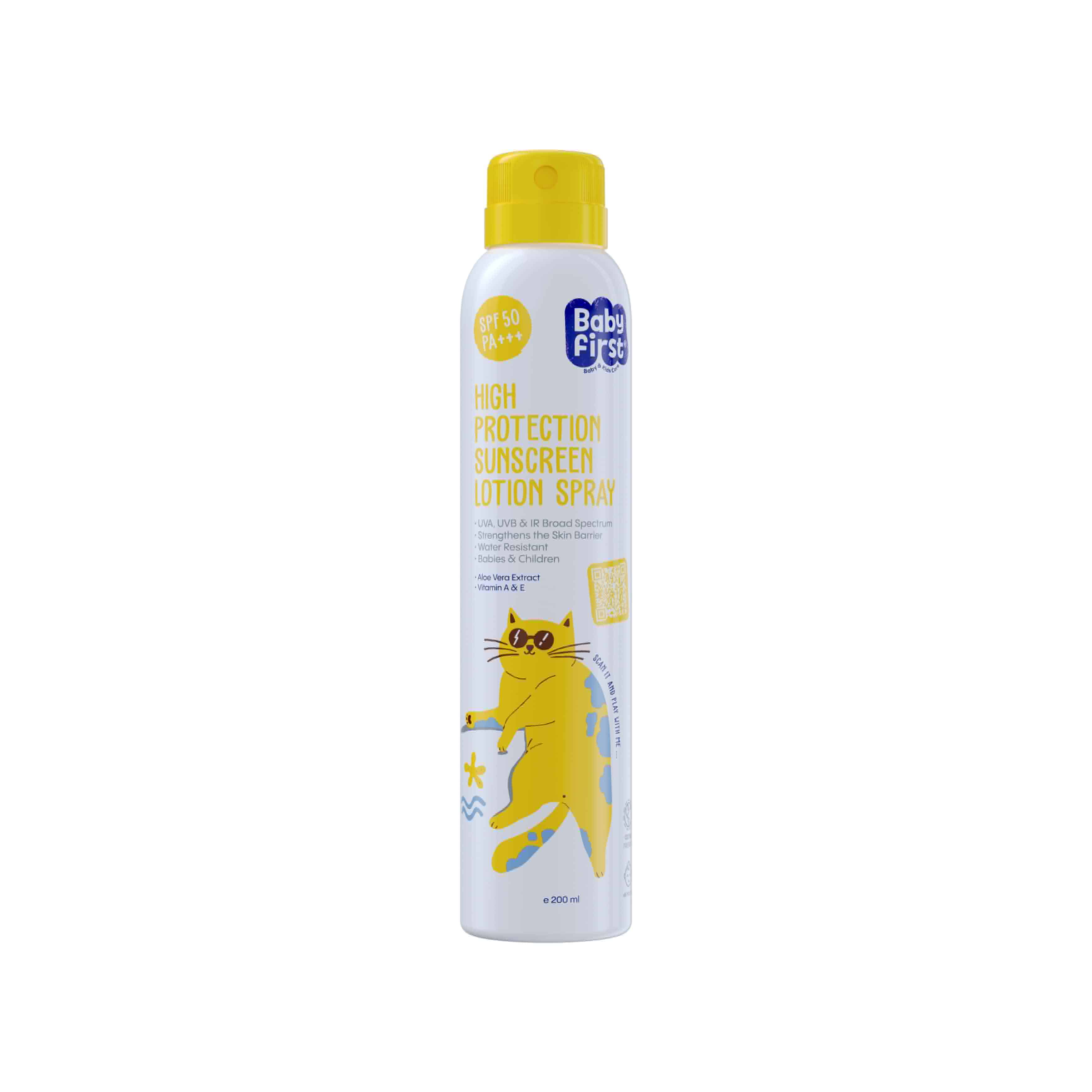 اسپری ضد آفتاب کودک SPF50 بیبی فرست Baby Sunscreen Spray SPF50