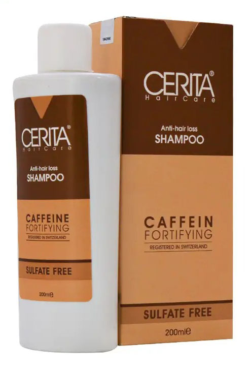 شامپو کافئین بدون سولفات سریتا Cerita Anti Hair Loss Sulfate Free Shampoo