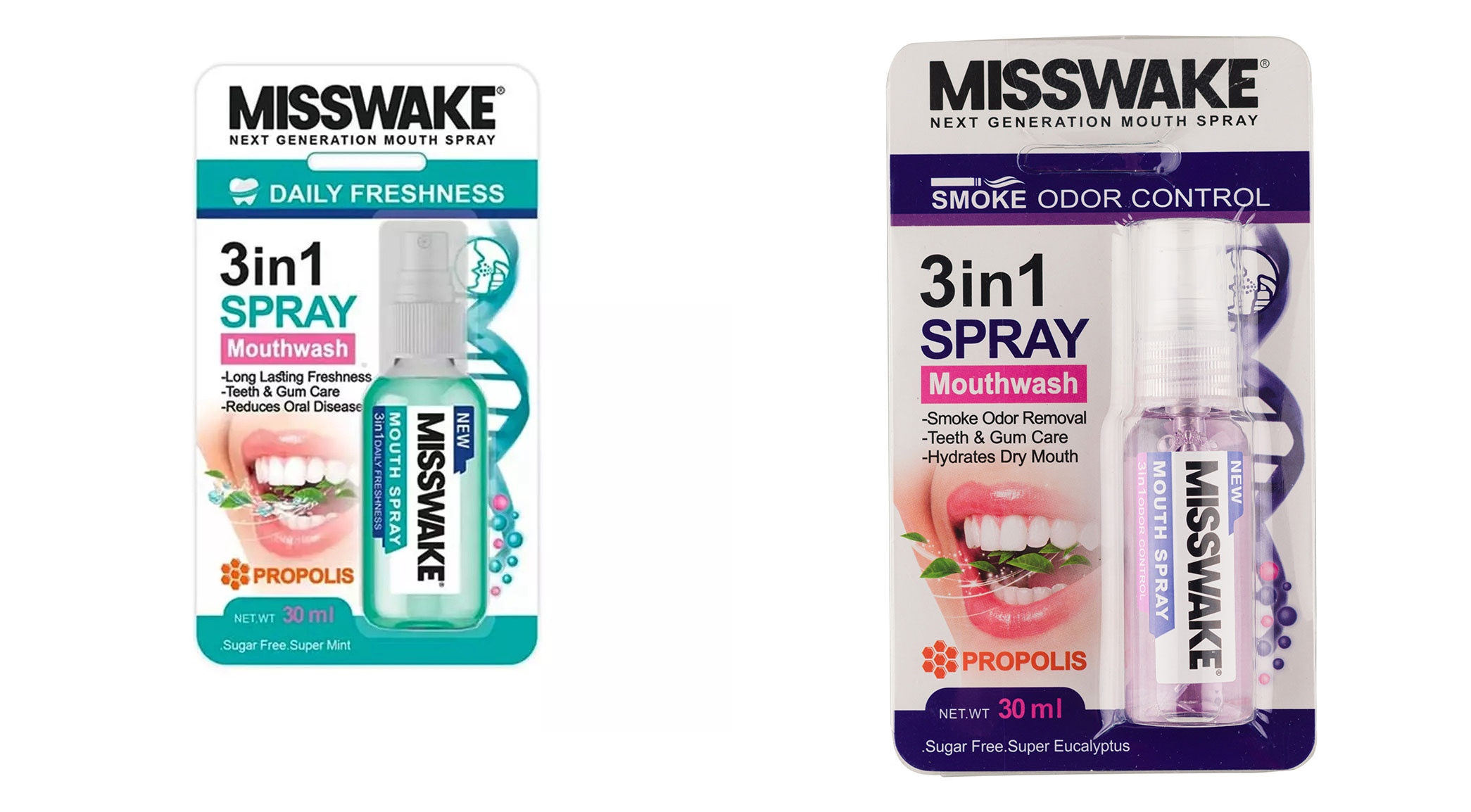 اسپری دهانشویه خوشبو کننده میسویک Misswake Mouthwash spray