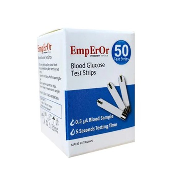 نوار تست قند خون امپرور EMPEROR BLOOD GLUCOSE TEST STRIPS
